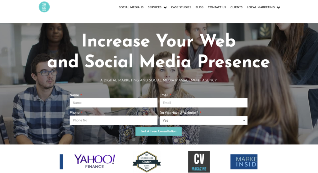 social media marketing agency in california